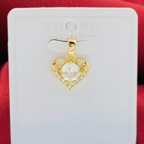 DIJE RODIO CORAZON DORADO