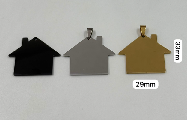 PLACA ACERO INOXIDABLE CASA