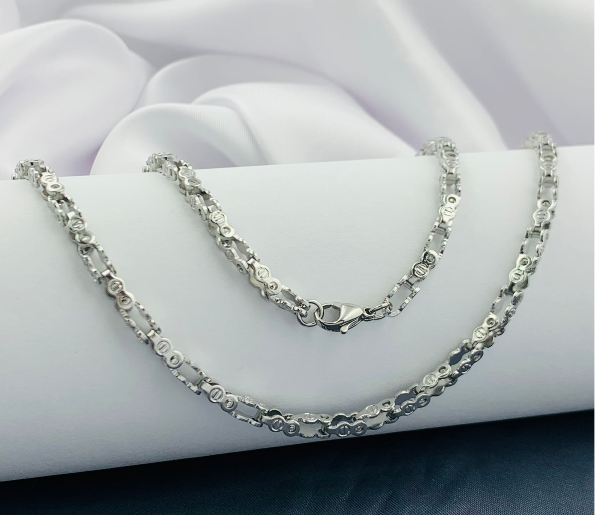 CADENA ACERO INOXIDABLE PLATEADO RUSTICA 60CM