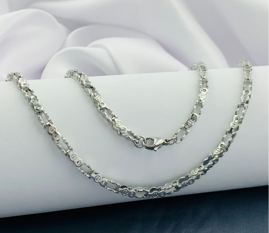 CADENA ACERO INOXIDABLE PLATEADO RUSTICA 60CM