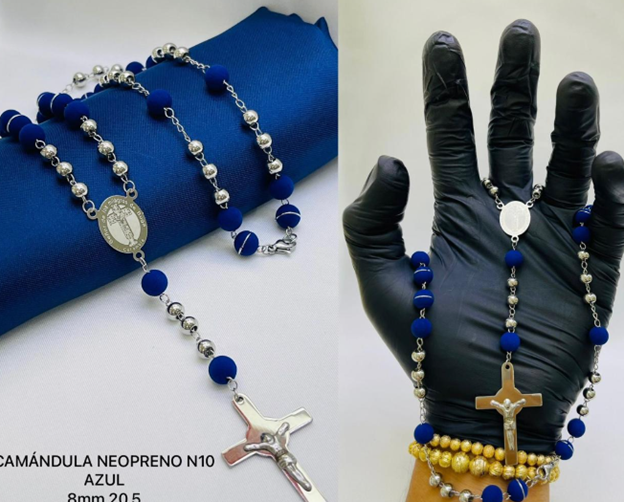 CAMADULA ACERO INOXIDABLE NEOPRENO AZUL