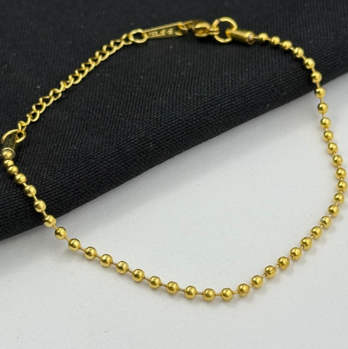 PULSERA RODIO DORADO MILITAR