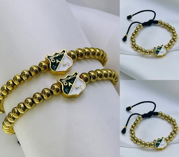 PULSERA ACERO INOXIDABLE DORADO CALI