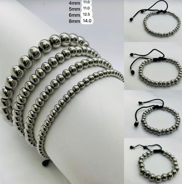 PULSERA ACERO INOXIDABLE PLATEADO