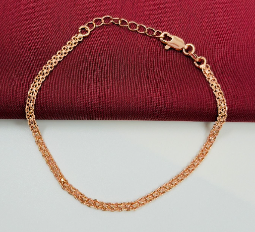 PULSERA RODIO CHINESCA ROSA