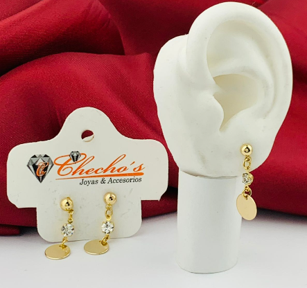 ARETE COVER GOLD COLGANTE DORADO PERLA CIRCULO