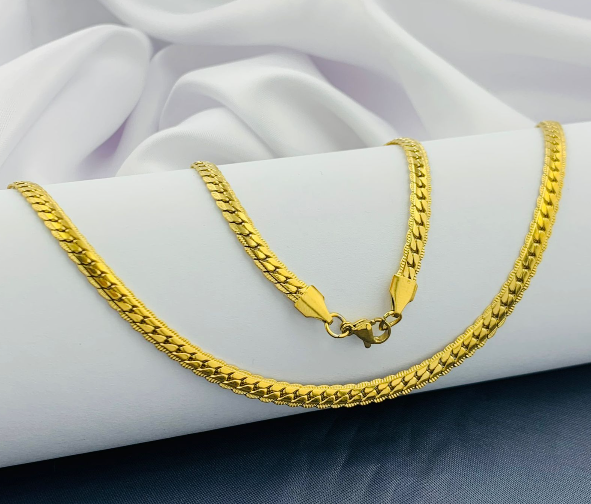 CADENA ACERO INOXIDABLE PLANA SERPIENTE 60CM