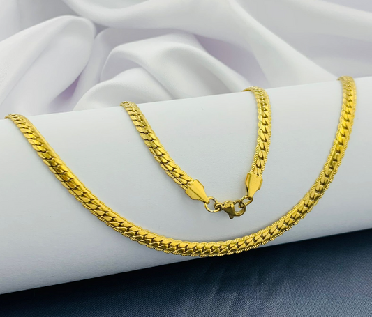 CADENA ACERO INOXIDABLE PLANA SERPIENTE 60CM