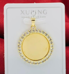 DIJE RODIO CIRCULO DORADO