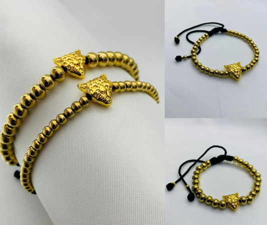 PULSERA ACERO INOXIDABLE DORADO TIGRE