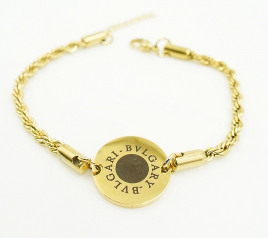PULSERA ACERO INOXIDABLE DORADO BVULGARI