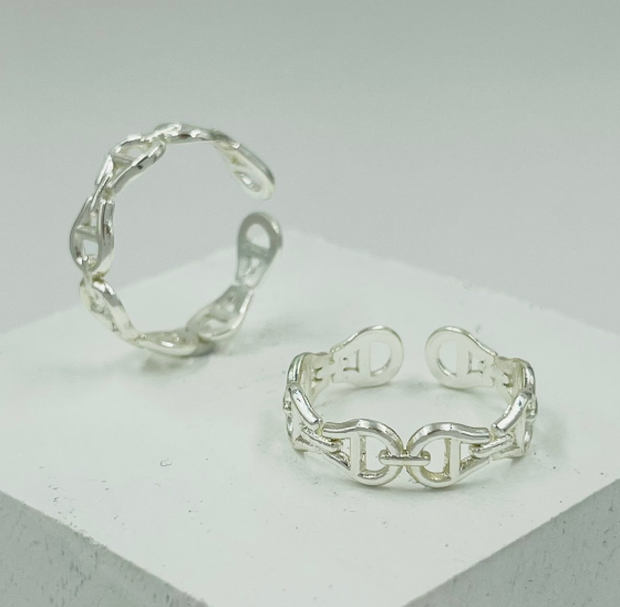 ANILLO ACERO INOXIDABLE PLATIZADO