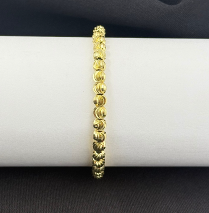 PULSERA RODIO DORADO DIAMANTADO