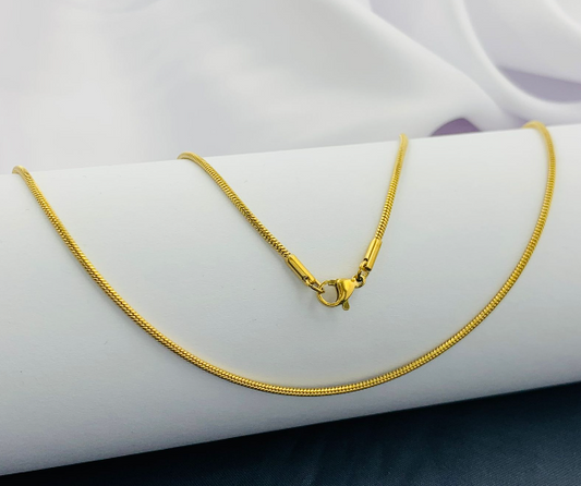 CADENA ACERO INOXIDABLE COLA RATON DORADO 50CM