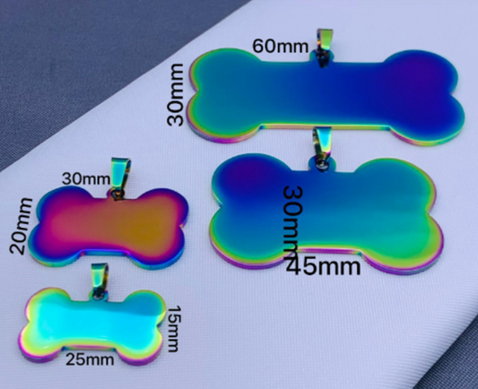 PLACA ACERO INOXIDABLE MASCOTA