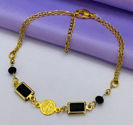 PULSERA ACERO INOXIDABLE MEDALLA