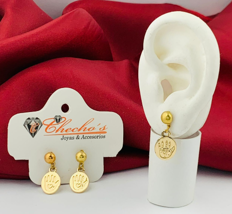 ARETE COVERGOLD COLGANTE CIRCULO DORADO MANO