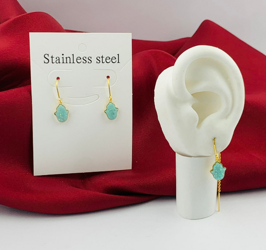 ARETE ACERO INOXIDABLE MANO AZUL