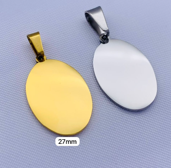 PLACA MEDALLA ACERO INOXIDABLE