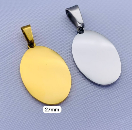 PLACA MEDALLA ACERO INOXIDABLE