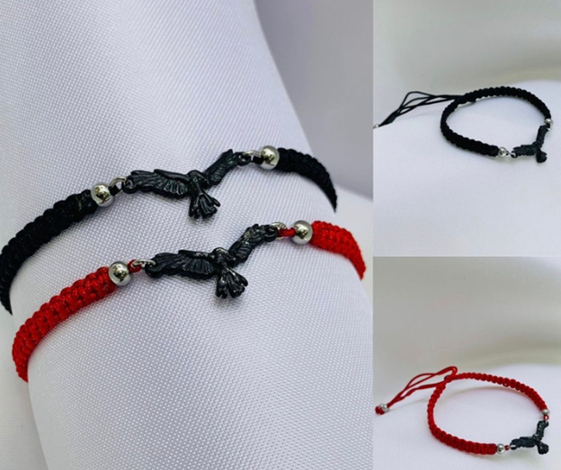 PULSERA HILO MACRAME PAJARO