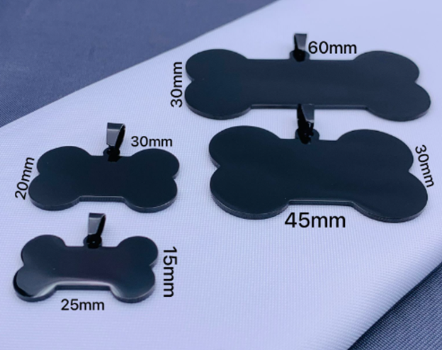 PLACA ACERO INOXIDABLE MASCOTA