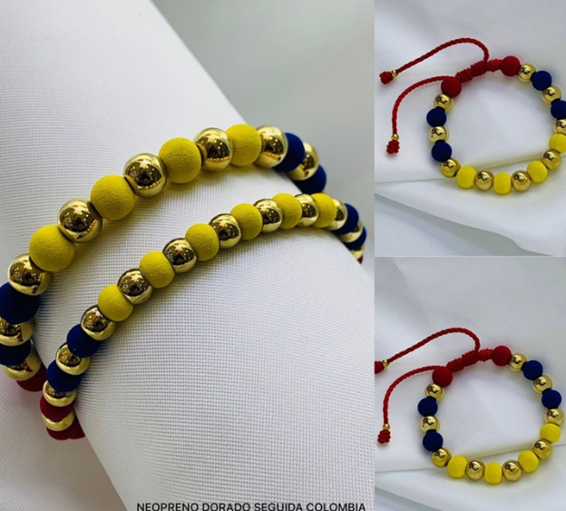 PULSERA NEOPRENO ACERO INOXIDABLE COLOMBIA