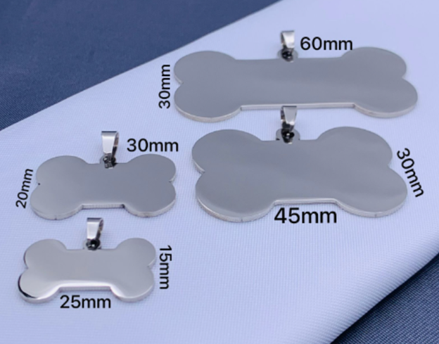 PLACA ACERO INOXIDABLE MASCOTA