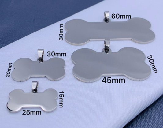 PLACA ACERO INOXIDABLE MASCOTA