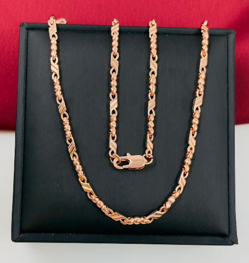 CADENA RODIO RUSTICA INFINITO ROSA