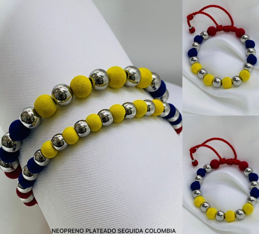 PULSERA NEOPRENO ACERO INOXIDABLE COLOMBIA