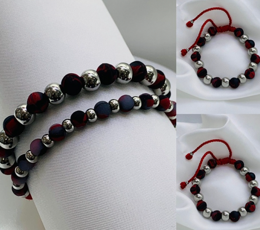 PULSERA NEOPRENO ACERO INOXIDABLE