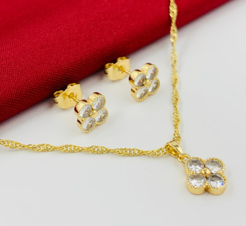 JUEGO RODIO VAN CLEF TOTAL DORADO