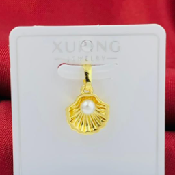 DIJE RODIO CORAL DORADO