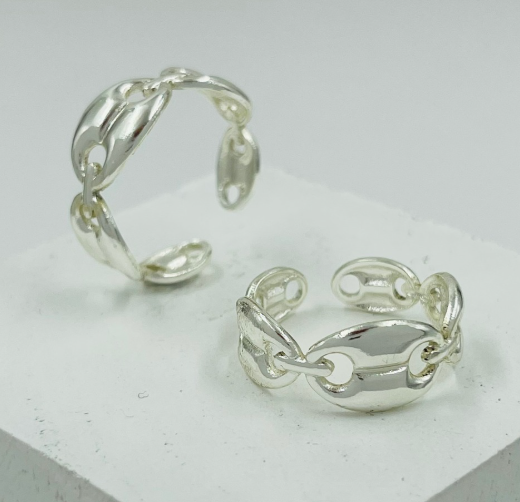 ANILLO ACERO INOXIDABLE PLATIZADO