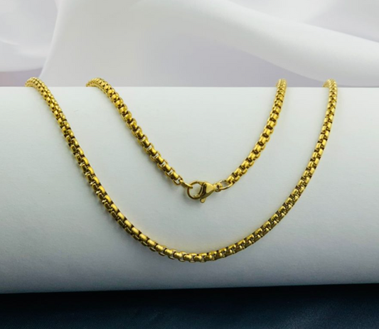 CADENA ACERO INOXIDABLE DORADO RUSTICA 50-60CM