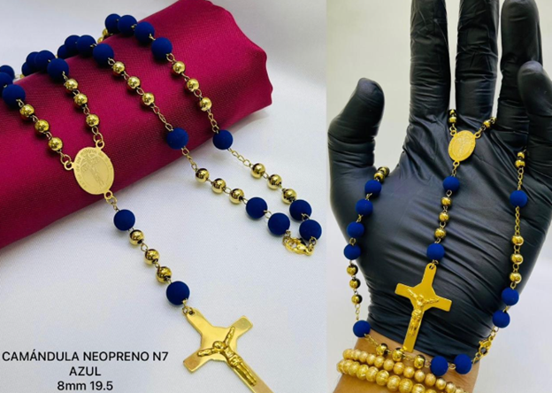 CAMANDULA ACERO INOXIDABLE NEOPRENO AZUL