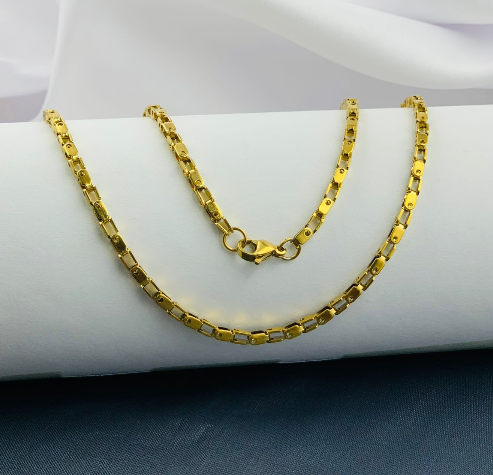 CADENA ACERO INOXIDABLE BICICLETA DORADO 60CM