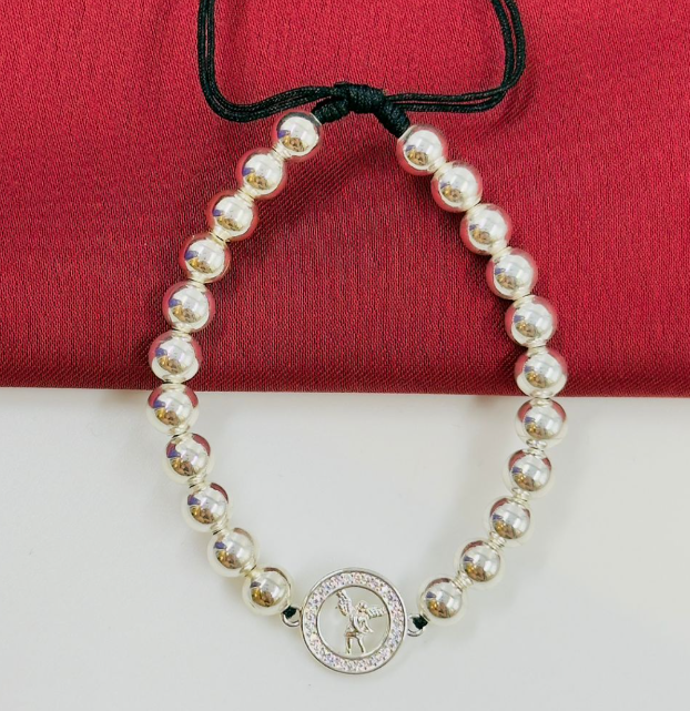 PULSERA RODIO PLATIZADA ARCANGEL