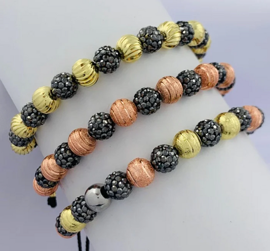 PULSERA RODIO BOLA FUEGO