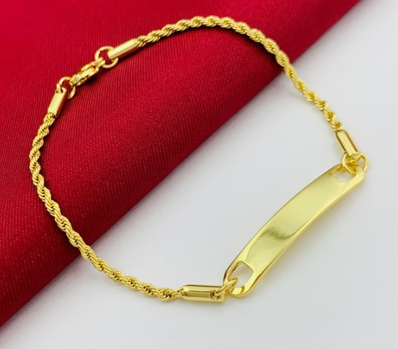 PULSERA RODIO PLACA LASO