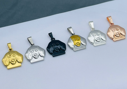 PLACA ACERO INOXIDABLE PERRITO