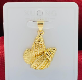 DIJE RODIO CORAL DORADO