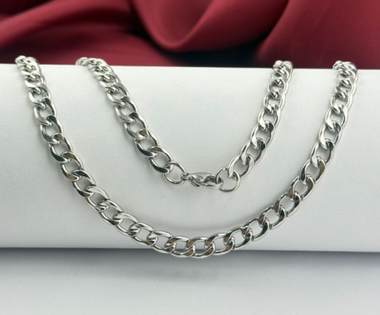 CADENA ACERO INOXIDABLE CUBANA GRUESA 50-60CM