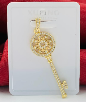 DIJE RODIO LLAVE DORADO