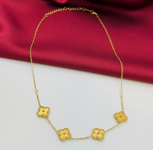CADENA ACERO INOXIDABLE VAN CLEF DORADO