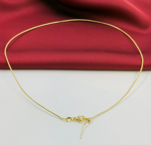 CADENA RODIO PALO GRADUABLE DORADO 50CM