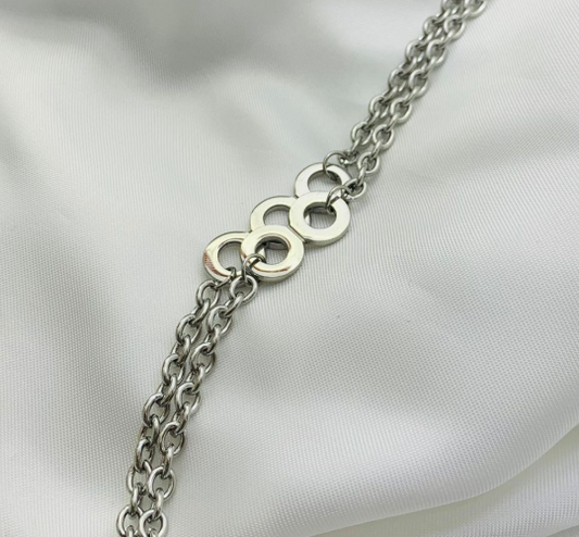 PULSERA ACERO INOXIDABLE PLATEADO