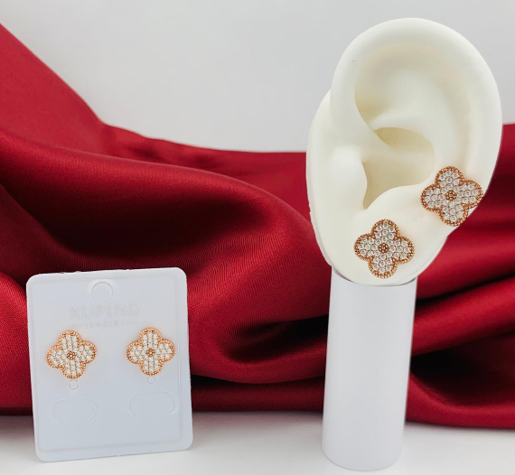 TOPO RODIO VAN CLEF ROSA CIRCON