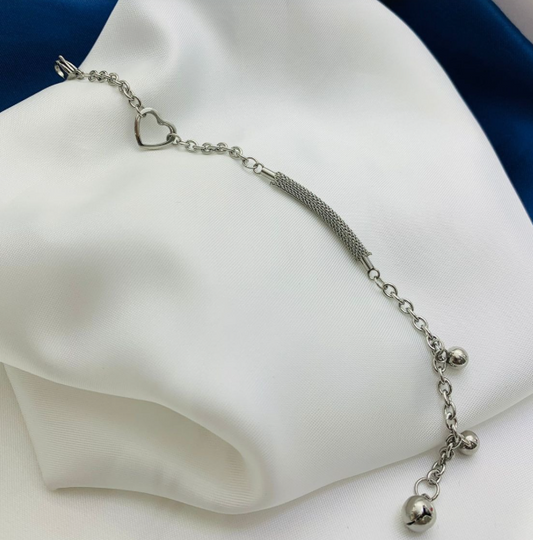 PULSERA ACERO INOXIDABLE PLATEADO